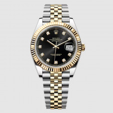 롤렉스 데이저스트 오이스터 41mm 블랙다이얼 오토매틱 메탈 시계 126333