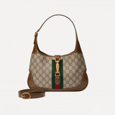 구찌 재키 1961 스몰 숄더백 베이지 에보니