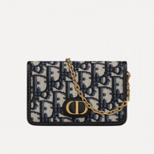 디올 30 몽테인 나노 파우치 블루 디올 오블리크 자카드 S2105UTZQ-M928