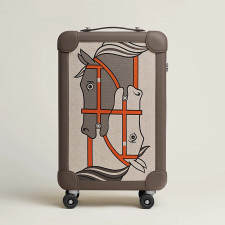 HERMES 에르메스 Quadrige 프린티드 H 플륌 캔버스 캐리어