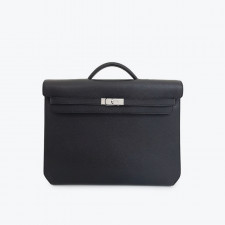 HERMES 에르메스 켈리데페슈 36 블랙 은장 4HB0654