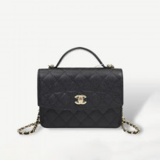 CHANEL 샤넬 캐비어 투웨이 백팩 숄더백 플랩백 블랙